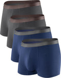 Mens Bamboo Rayon Trunks Underwear for Men - Soft Breathable Fit