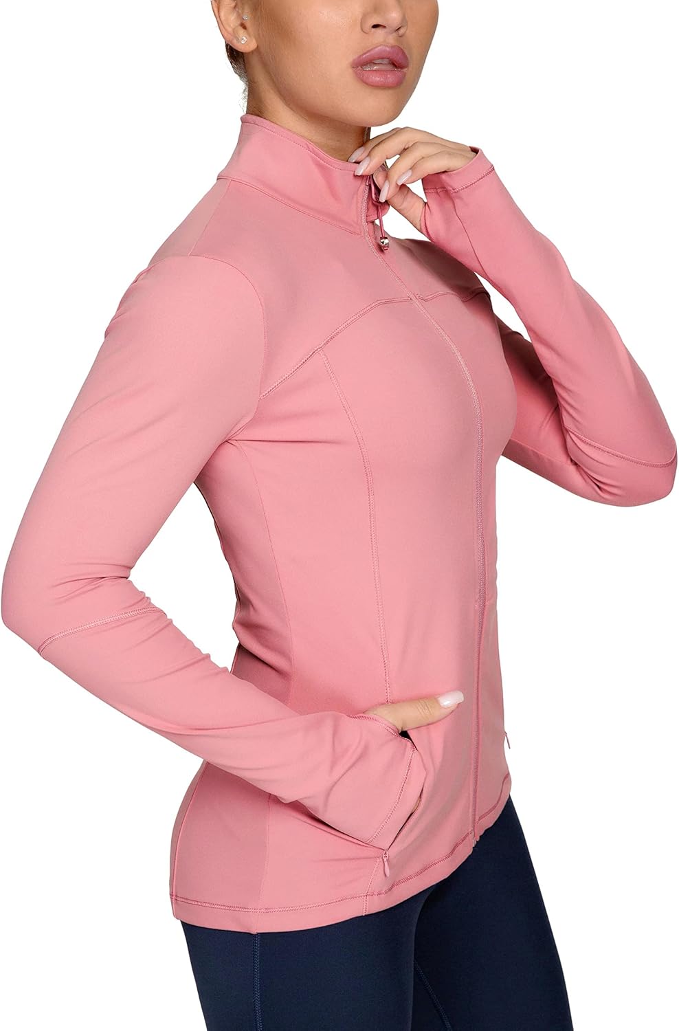 QUEENIEKE Womens Running Jackets for Yoga and Workout Activities