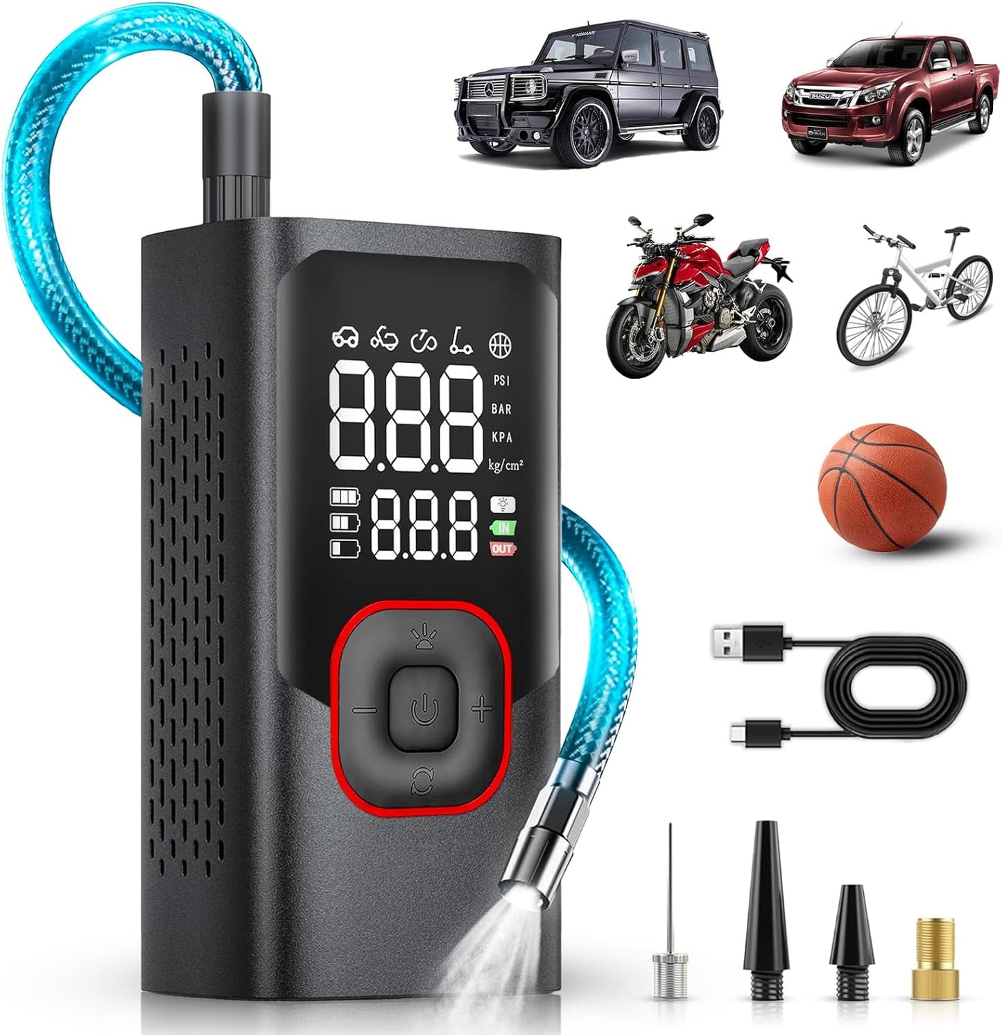 Portable Cordless Tire Inflator - Ultimate 150 PSI Pump