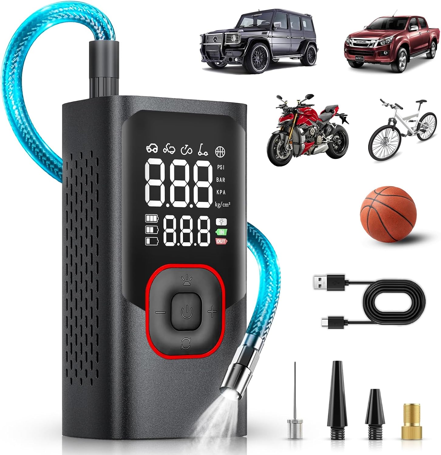 Portable Cordless Tire Inflator - Ultimate 150 PSI Pump