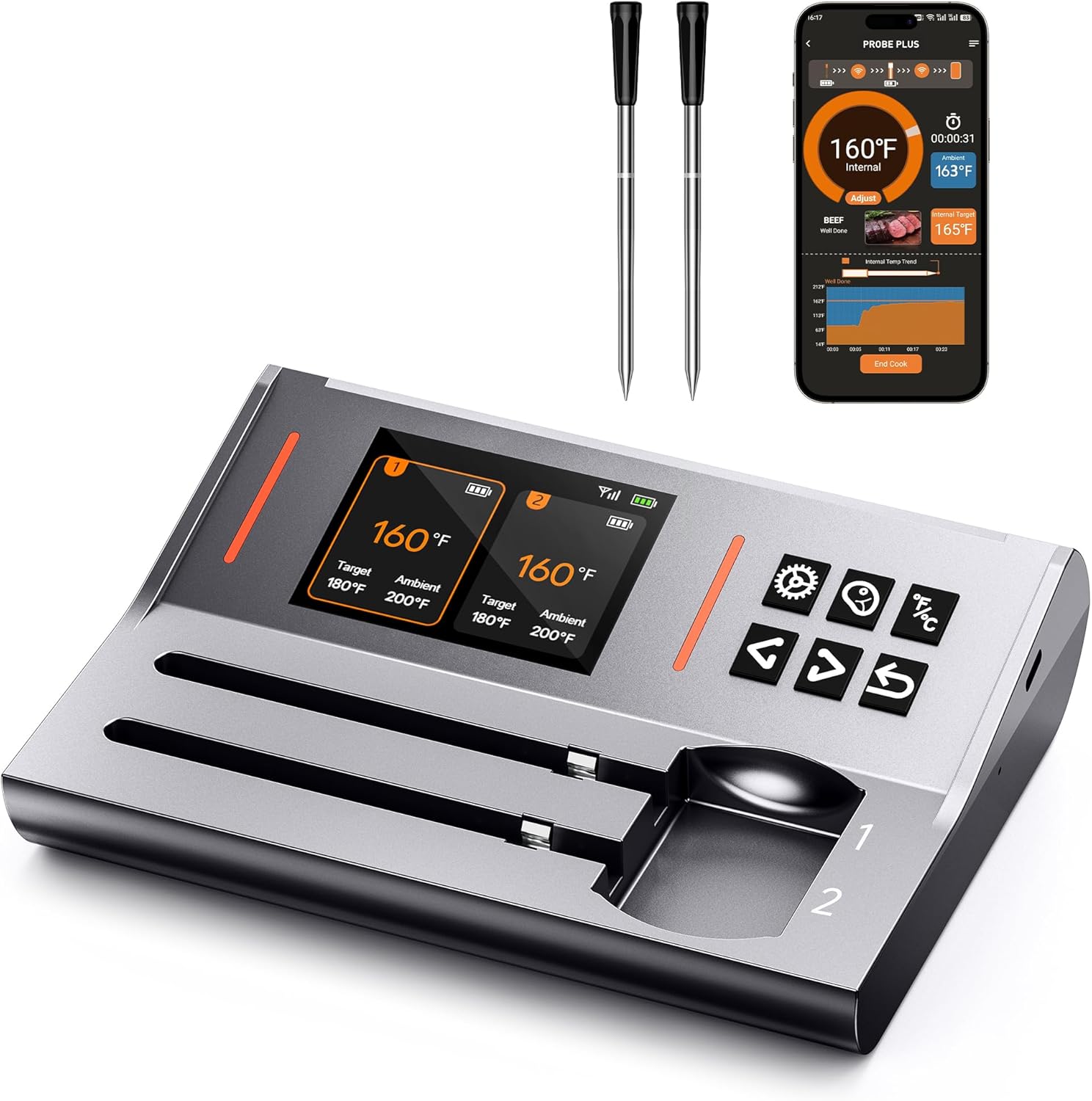 Bluetooth Meat Thermometer: Real-Time Tracking