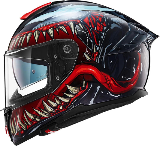 ILM Full Face Dual Visor Motorcycle Helmet for Safety and Comfort