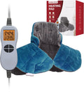 Weighted Neck & Shoulder Heating Pad 19in x 24in Gray Blue - LED