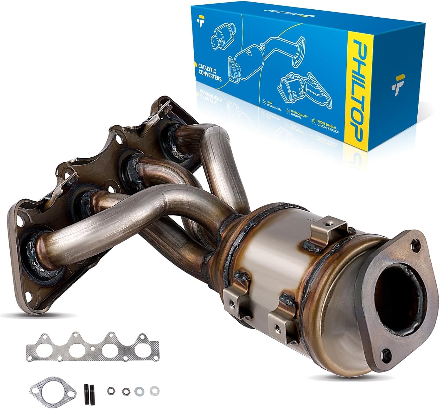 PHILTOP Catalytic Converter Direct Fit for Accent and Rio Models