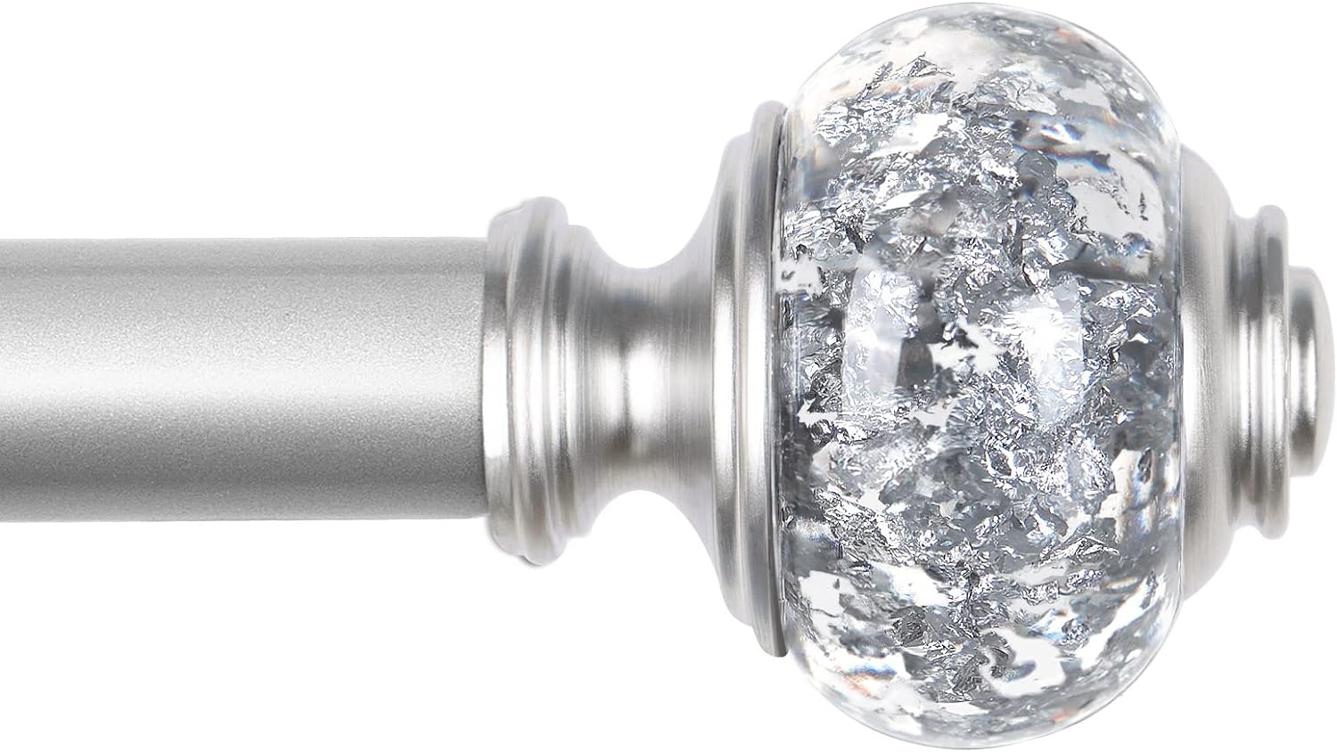 7/8 Inch Curtain Rods for Windows 66 to 120 Inch - Elegant Design
