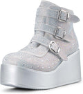 LUCKY STEP Women Platform Chunky Ankle Boots for Stylish Looks