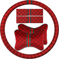 Steering Wheel Cover for Women with Headrest Pillows and Seat Belt