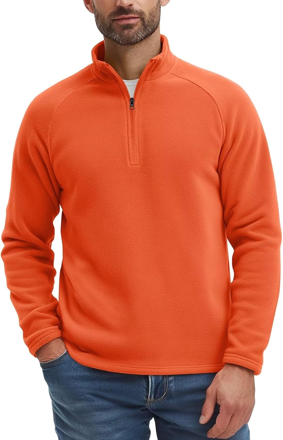 Zengjo Lightweight Fleece 1/4 Zip Sweatshirt