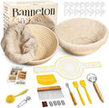 Sourdough Starter Kit with 2x 9in Banneton Baskets - Complete Bread