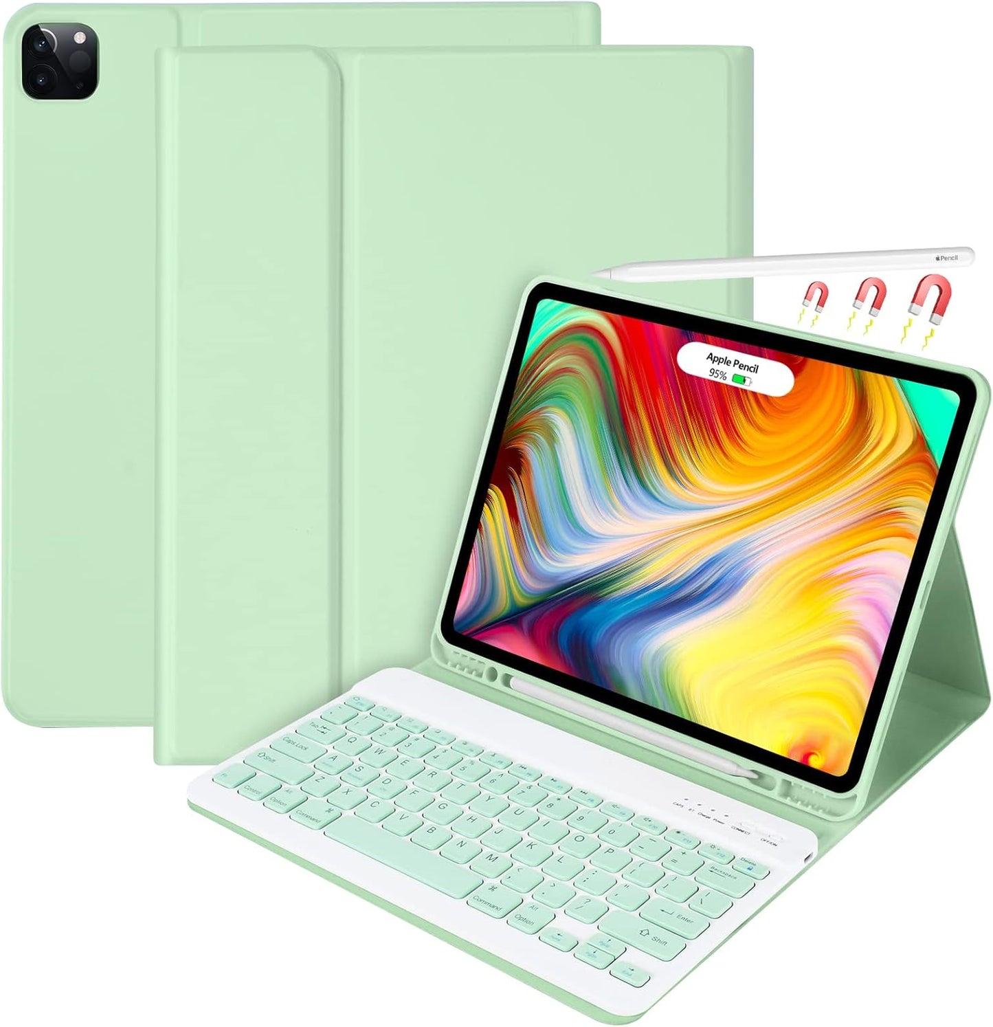 iPad Pro 12.9 inch Case with Keyboard - Smart Magic Functionality