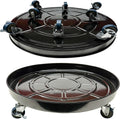 20in 2Pack Metal Plant Caddy with Wheels - Heavy Duty Dolly
