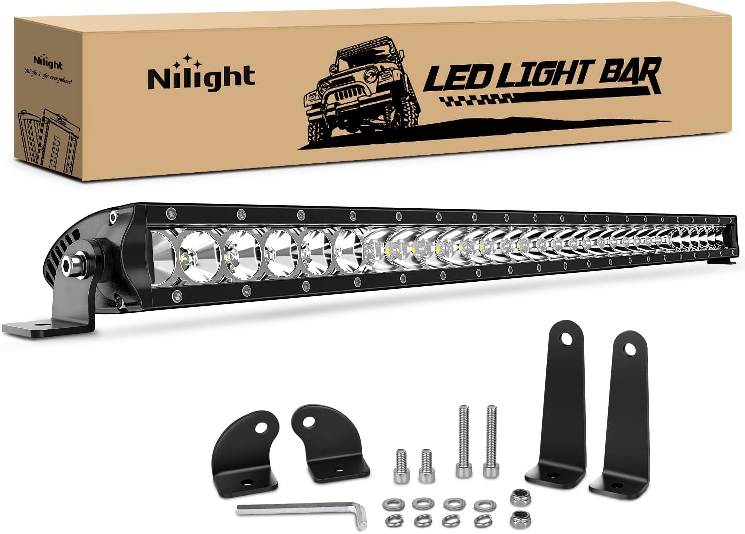 Nilight 31inch 150W Off Road LED Fog & Driving Light Bar