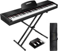 Electric Piano Keyboard with 88 Semi-Weighted Keys and Pedal