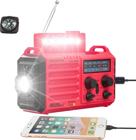Mesqool 5000mAh Emergency Radio with Power Bank