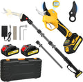 Electric Pruning Shears Cordless with 8ft Pole - High-Reach Pruner