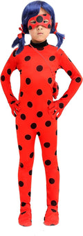 Kids Spandex Cosplay Jumpsuit Little Ladybug Costume - Complete Set