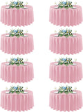 sancua Round Tablecloth 90 in Diameter 8 Pack - Washable Party Covers