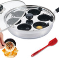 Egg Poacher Pan Nonstick Poached Egg Maker - Healthy 6-Egg Cooker
