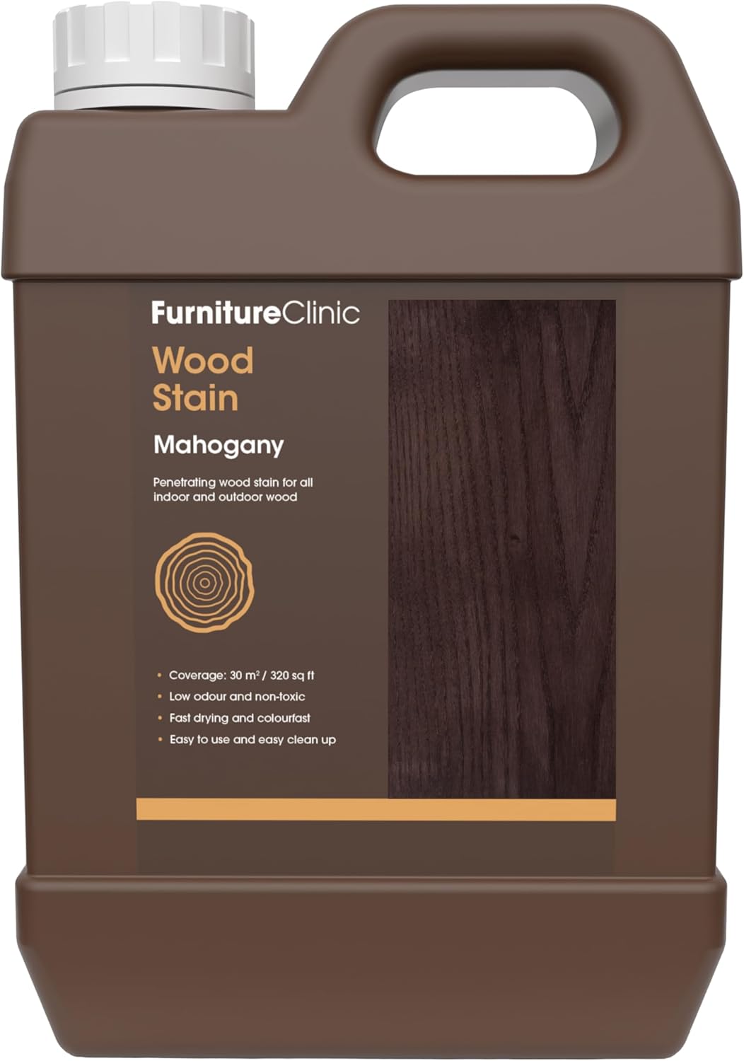 Furniture Clinic Wood Stain for Mahogany - Fast Drying & Safe