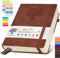 PERCUN Large Leather Journal Notebook365 Pages Smooth 100Gsm for Productivity