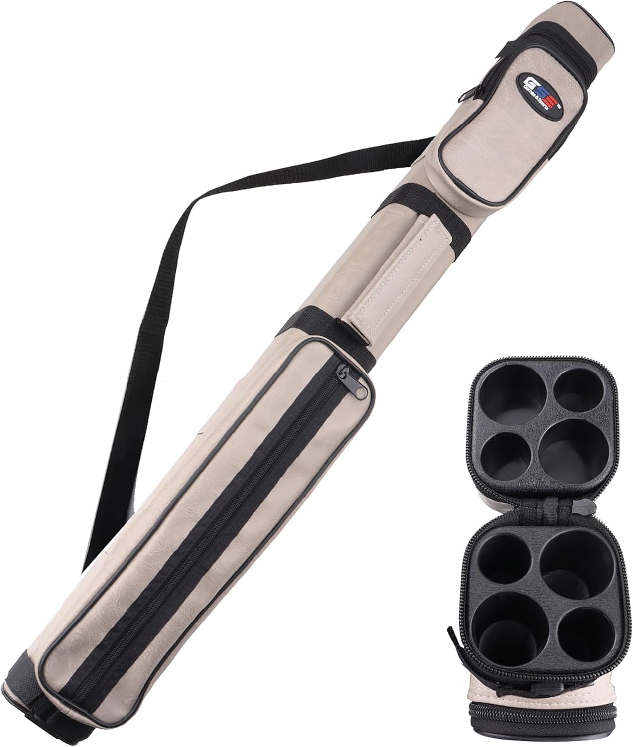 GSE Games & Sports Expert 2x2 Deluxe Hard Billiard Cue Case