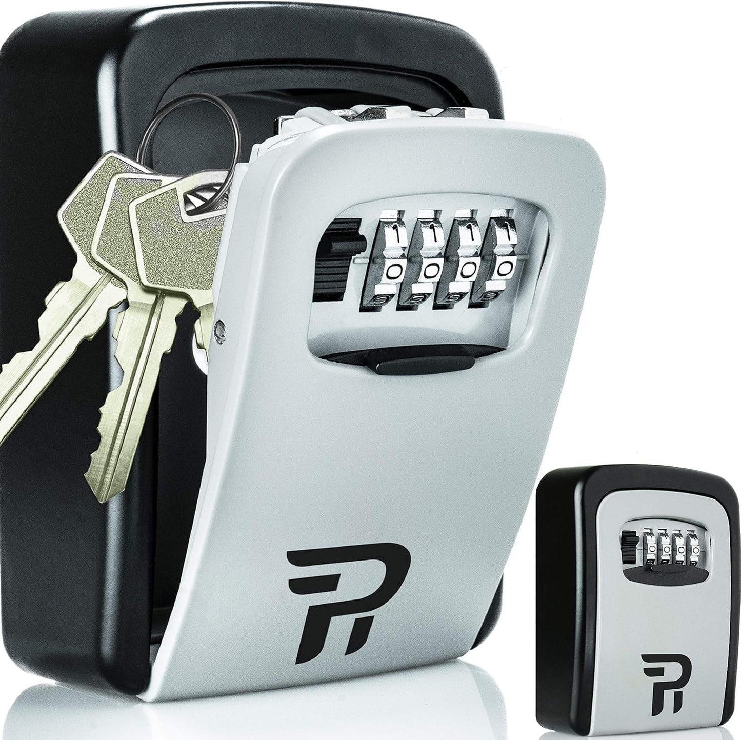 RUDY RUN Key Lock Box - Durable Wall Mount Combination Lockbox