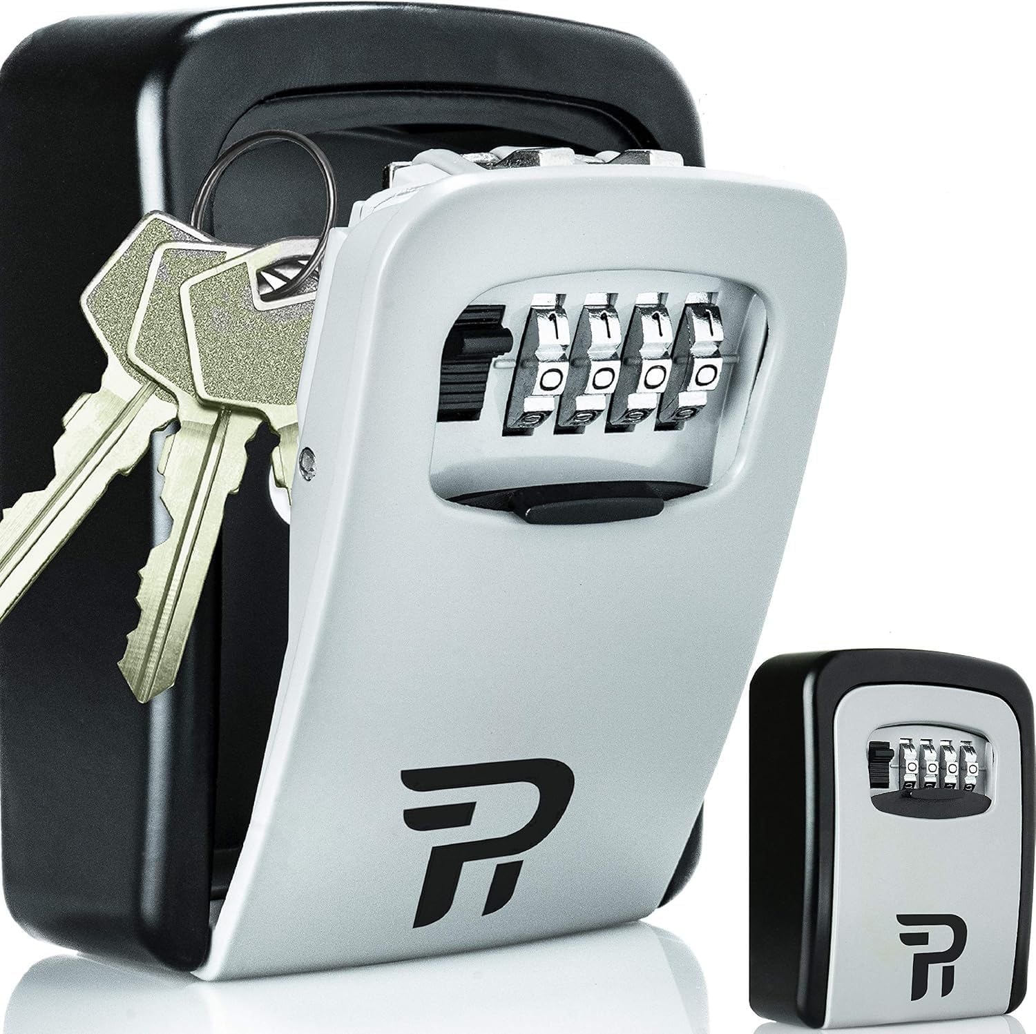 RUDY RUN Key Lock Box - Durable Wall Mount Combination Lockbox