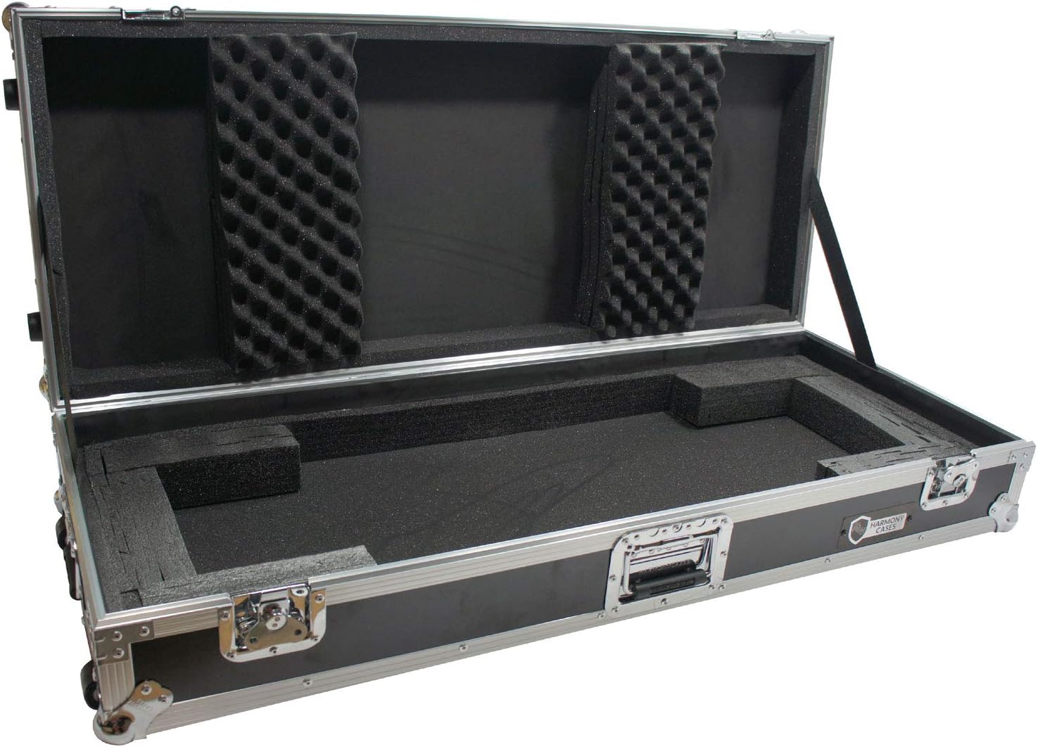 Harmony Audio HCKB61W Flight Rolling ATA Hard Case for Keyboards