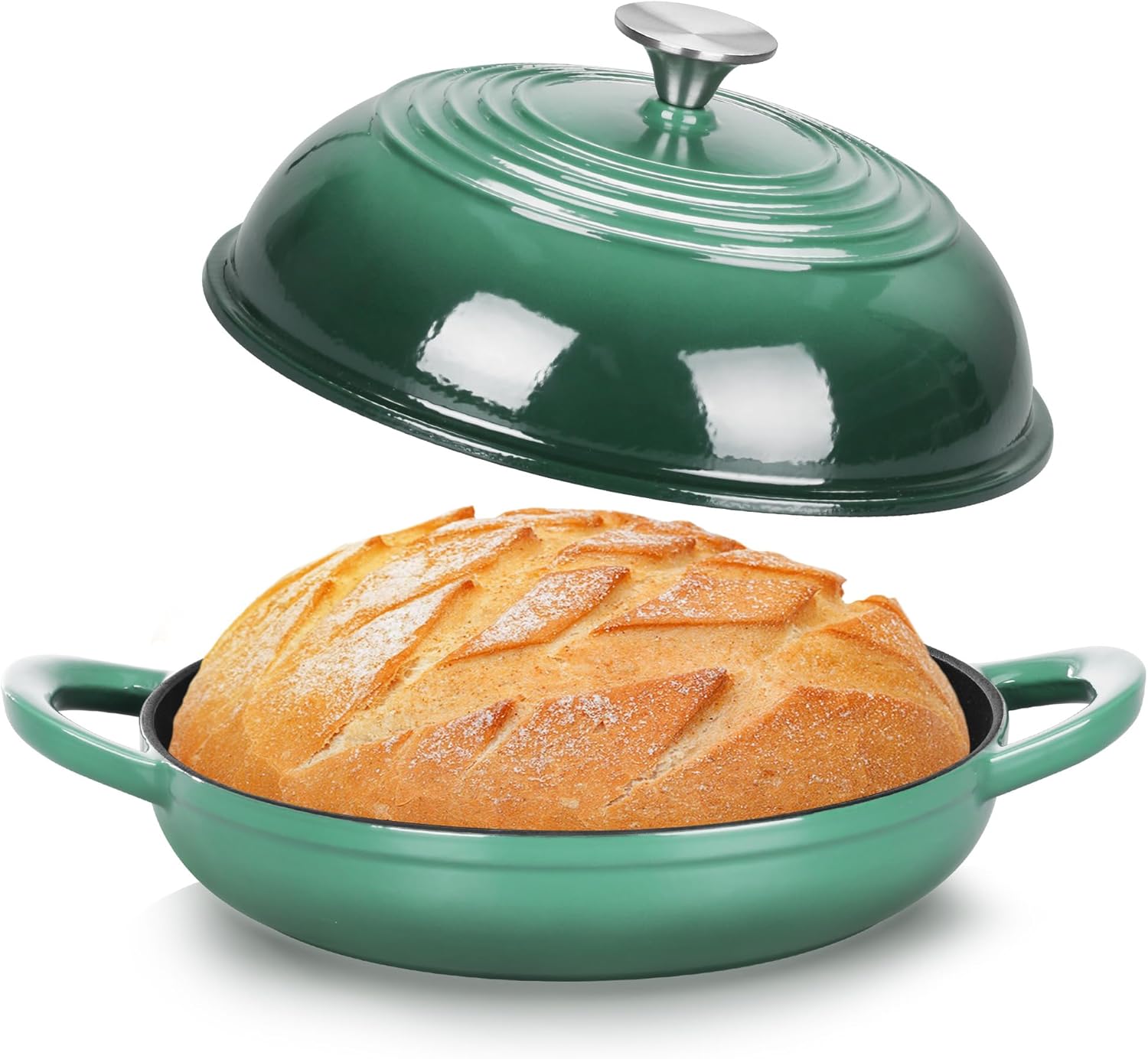 TeamFar 6 Qt Enameled Dutch Oven for Perfect Sourdough Baking