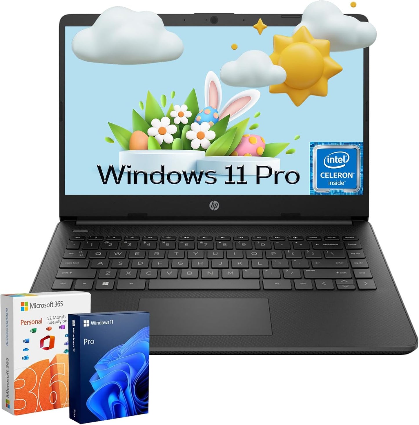 HP Ultra-Thin Everyday Laptop with Windows 11 Pro and 8GB RAM