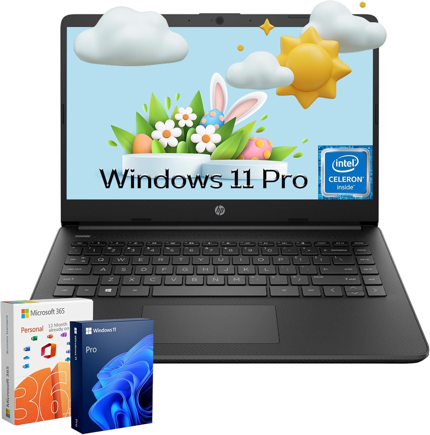 HP Ultra-Thin Everyday Laptop with Windows 11 Pro and 8GB RAM