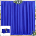Royal Blue Backdrop Curtains 16 x 10ft - 4 Panel No-Wrinkle Drapes