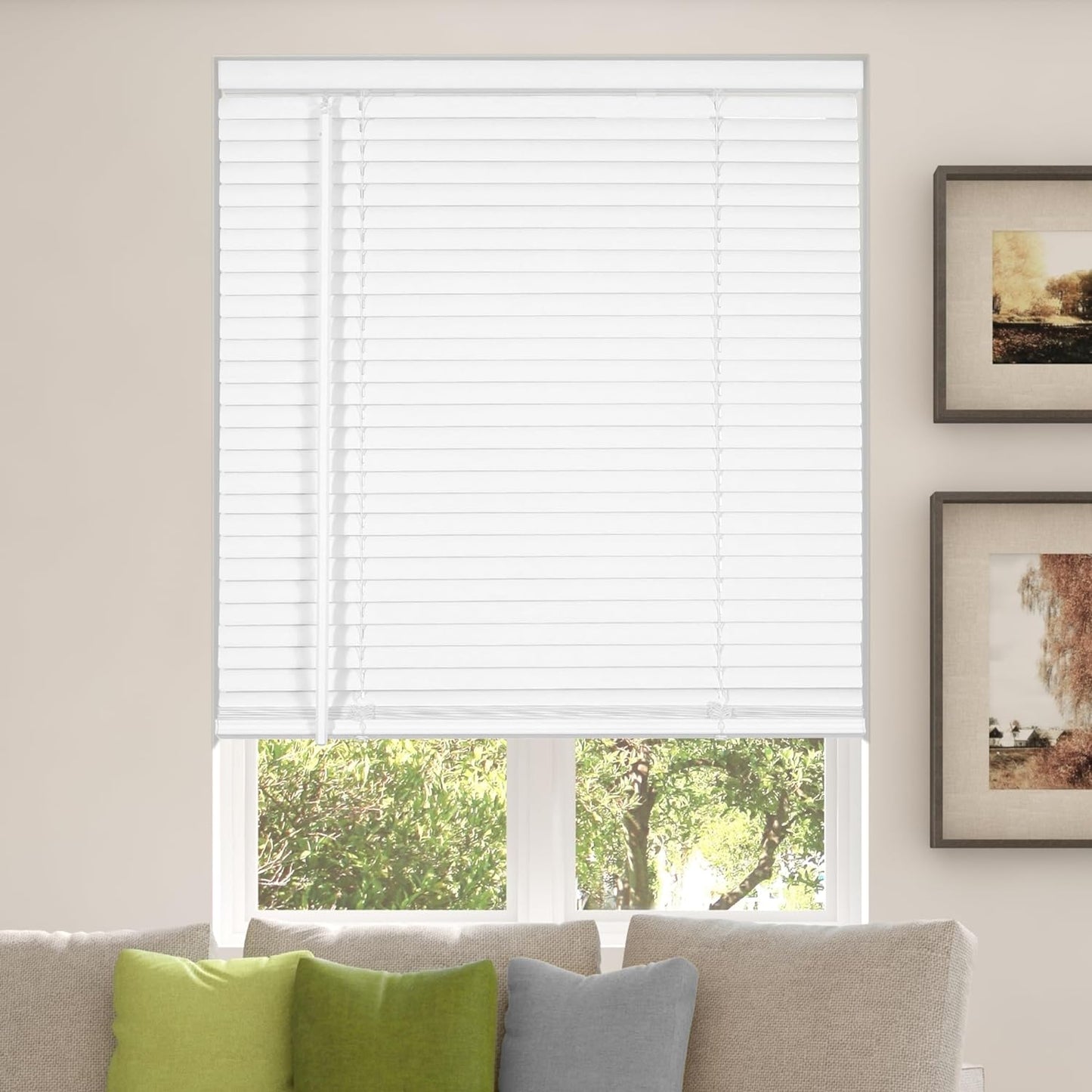 Calyx Interiors Room Darkening Vinyl Mini Blinds for Windows