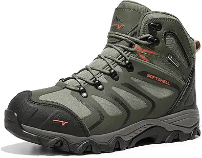 NORTIV 8 Men's Ankle High Waterproof Hiking Boots for Trails