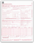 NextDayLabels CMS 1500 HCFA 1500 Claim Forms - 1,000 Sheets