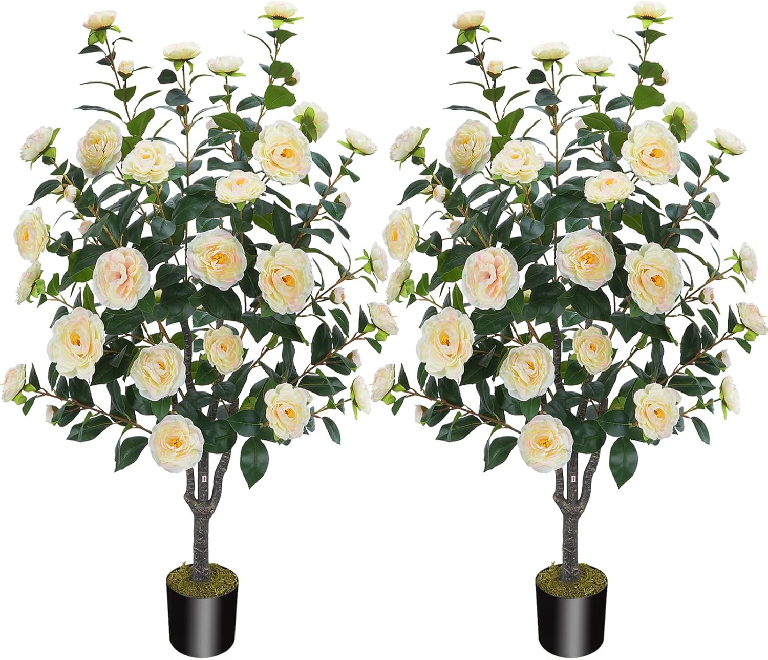 3.6FT Artificial Camellia Tree for Indoor and Outdoor Decor