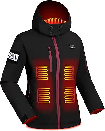Upgraded Lightweight Heated Jacket for Women - Rechargeable Heating