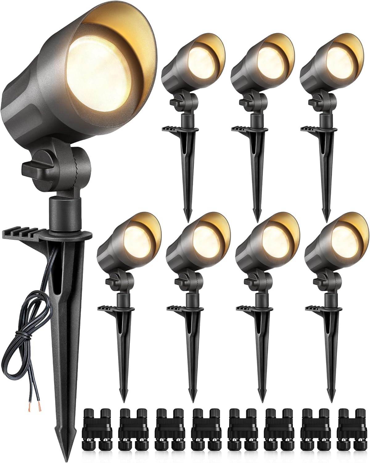 SUNVIE 6W LED Landscape Lights for Outdoor Garden Lighting