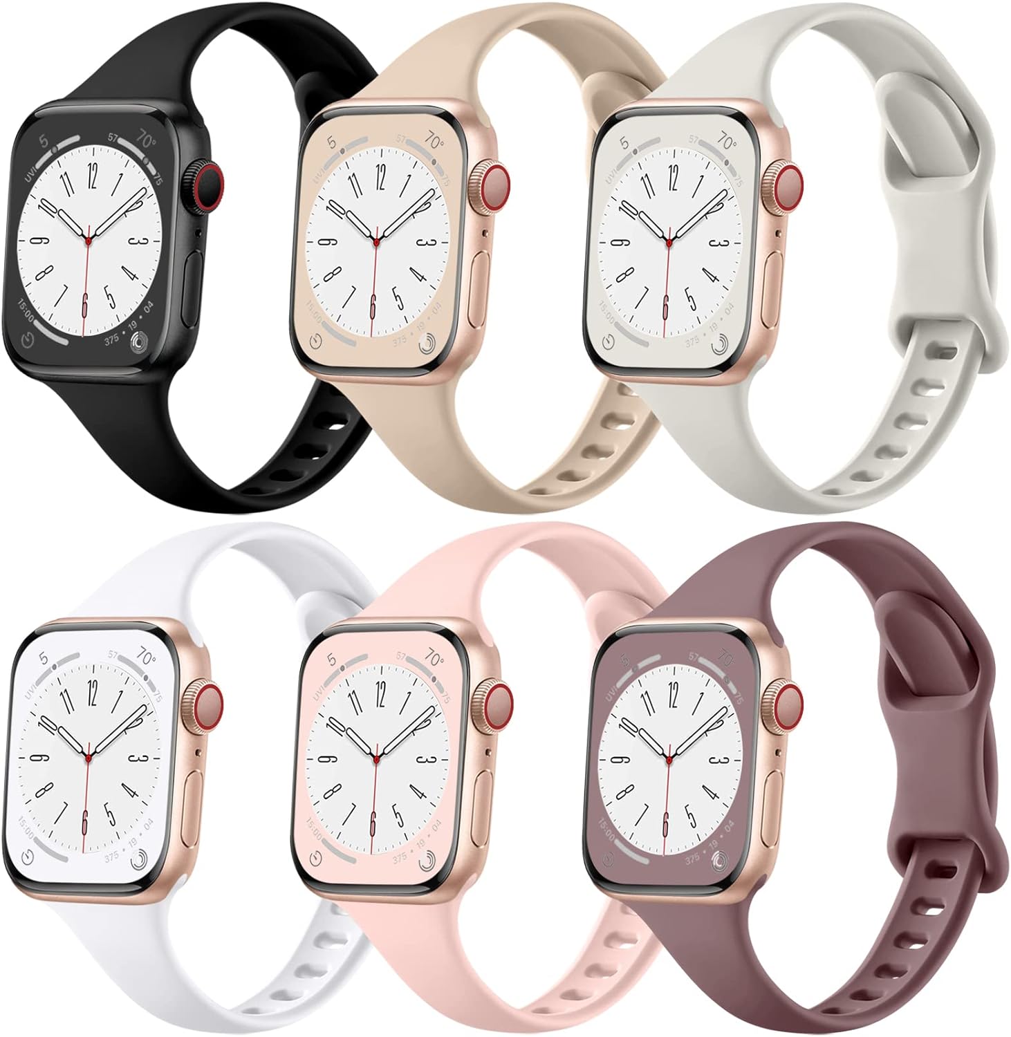 Ultra Slim Silicone Band for Apple Watch Series 9