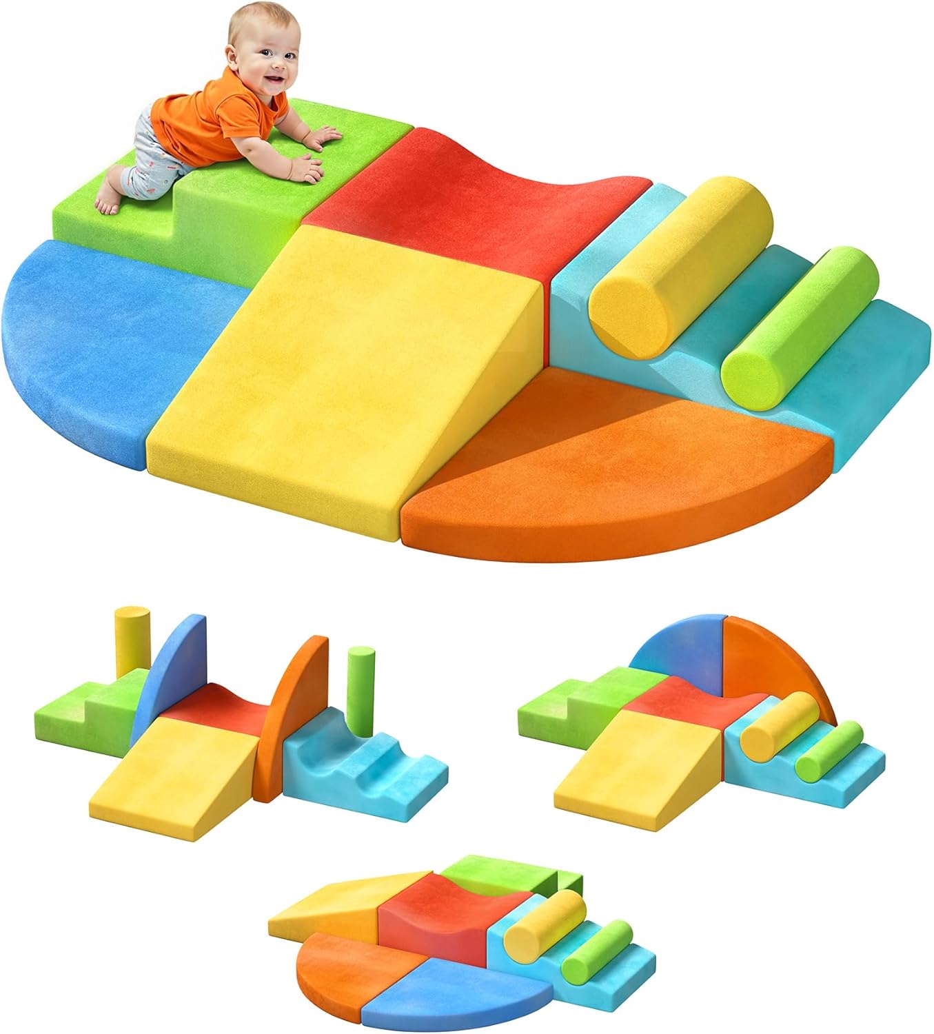Extra Large 8-Piece Soft Climbing Toys for Toddlers' Fun