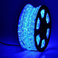 DINGFU 50ft 360 LED Blue Rope Lights: Waterproof for Versatile Indoor/Outdoor Use