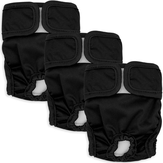 Washable Female Dog Diapers 3 Pack - Premium Absorbency XL