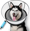 Upgraded Inflatable Dog Cone After Surgery - Soft Dual-Ring Collar