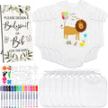 DIY Bib and Bodysuit Decorating Kit - 37-Piece Baby Shower Set