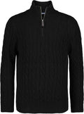Izod Boys Quarter Zip Pullover Sweater - Cozy Cable Knit for Layering