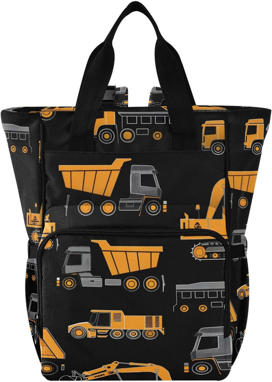 Orange Travel Diaper Backpack by SPRIPORT