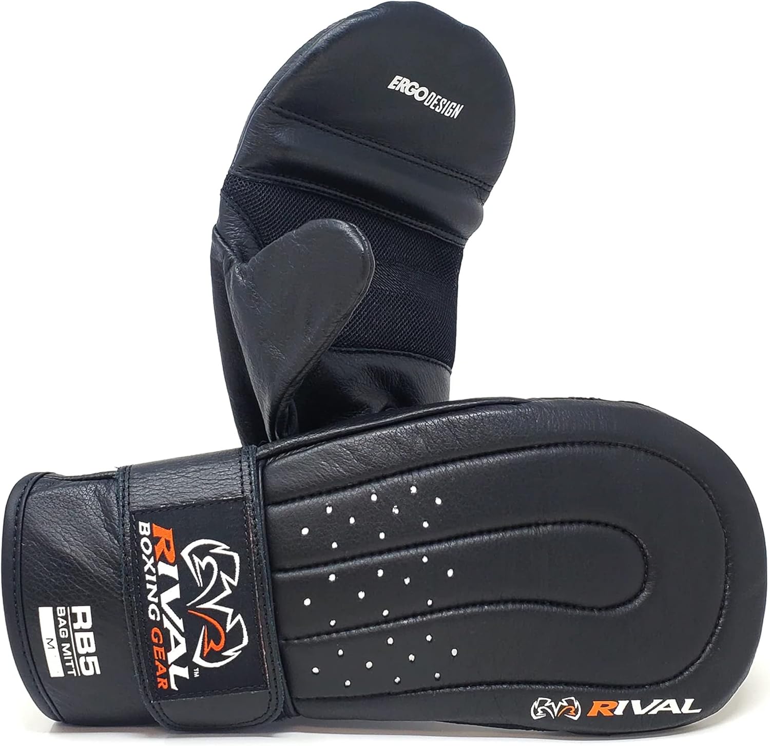 RIVAL Boxing RB5 Bag Mitt Gloves for Fast Twitch Muscle Training