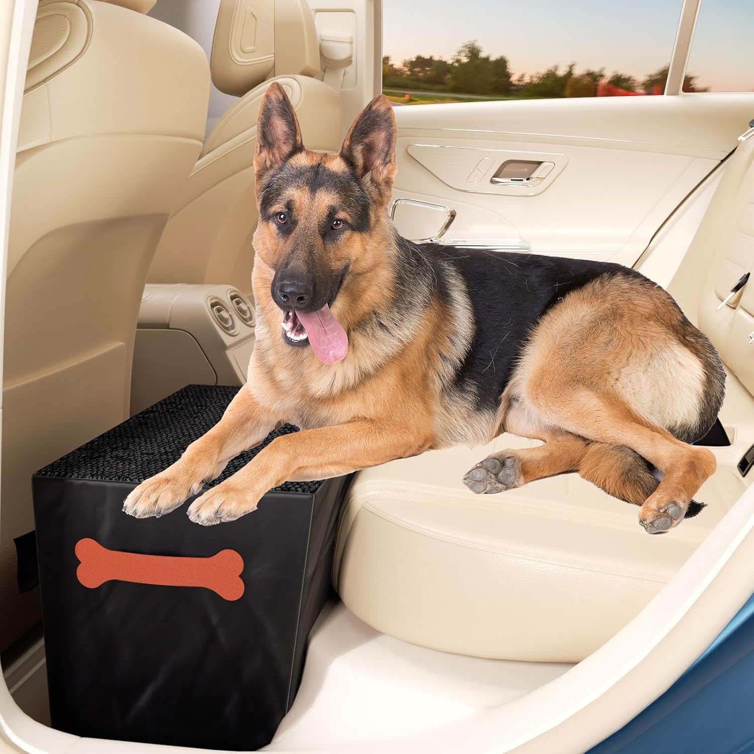 Dog Backseat Extender for Large Dogs - Safe and Comfortable