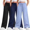 Stylish Wide Leg Sweatpants for Teen Girls with Drawstring and Pockets
