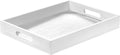 Wood Serving Tray with Handles - Large Sturdy Ottoman Tray